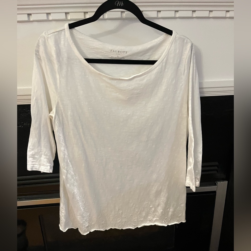 Women’s, Shirt, Talbots, size M, White